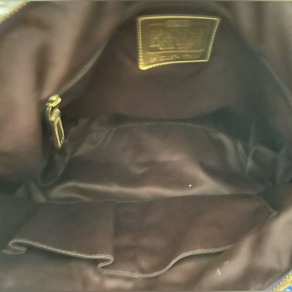 Coach Purple & Gold Poppy Tote - Picture 8 of 11